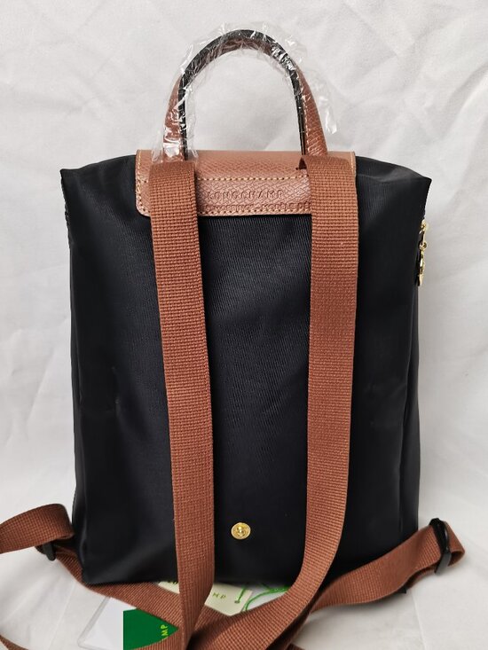 Longchamp Nylon Foldable Waterproof Travel Bag Backpack In Black main image 5
